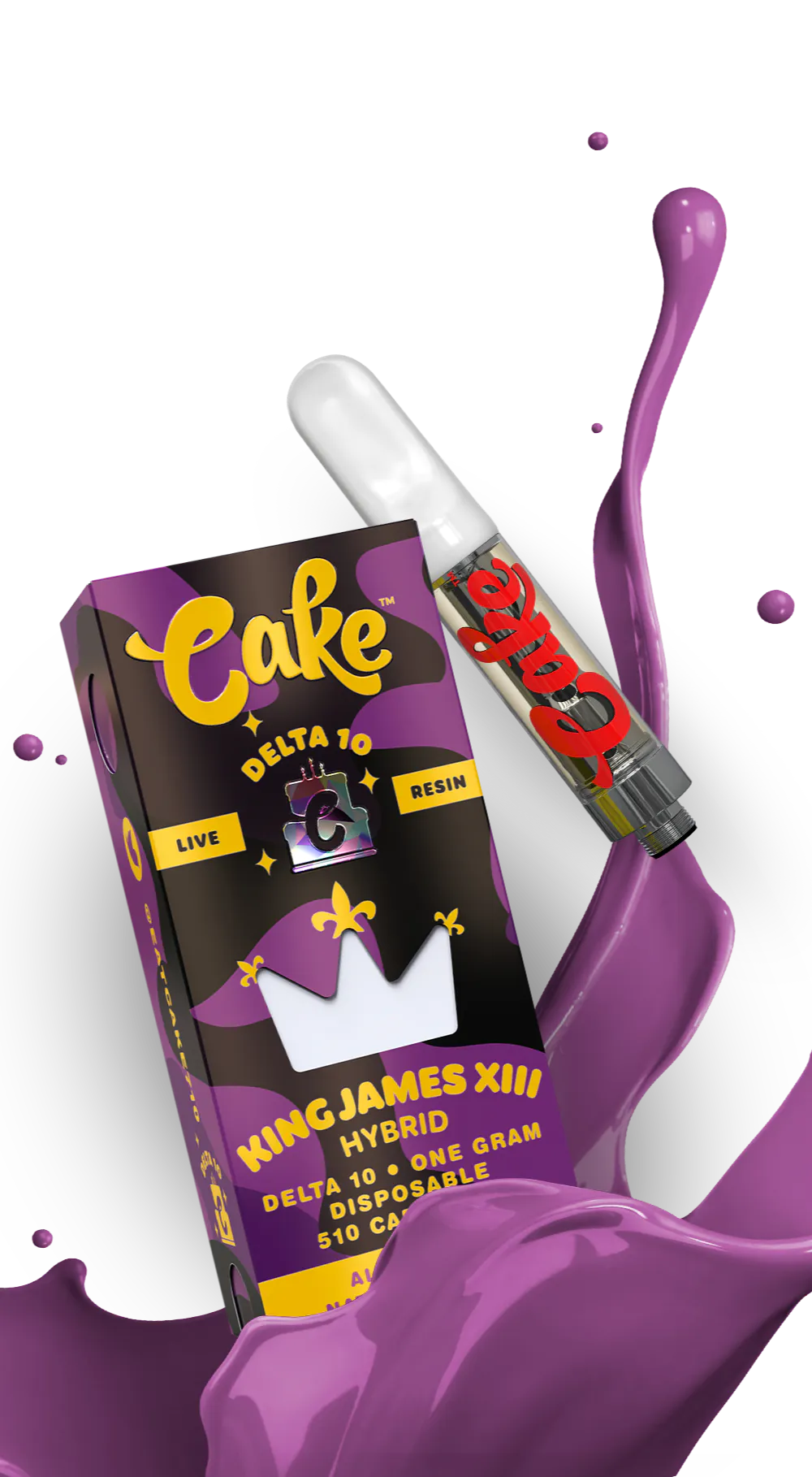 CAKE DELTA 10 & LIVE RESIN 510 VAPE CARTRIDGE 1GM