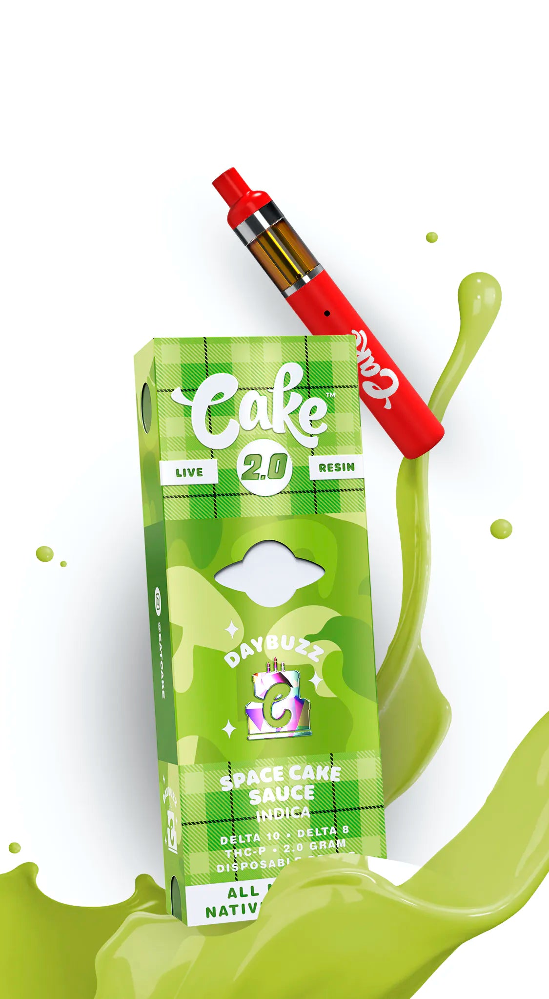 CAKE DAYBUZZ DELTA 8 LIVE RESIN + DELTA 10 + THC-P DISPOSABLE VAPE PEN