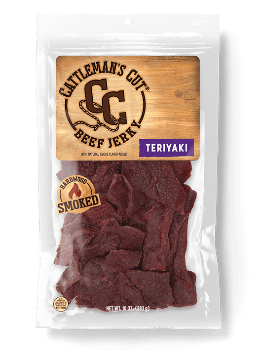 CATTLEMAN'S CUT TERIYAKI BEEF JERKY 10 OZ