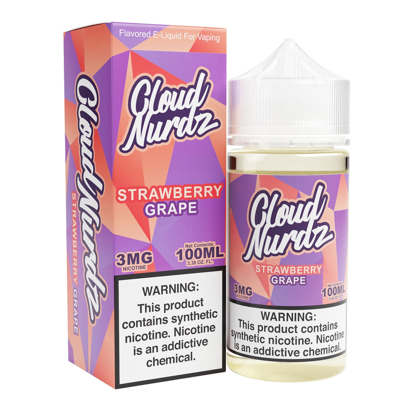 CLOUD NURDZ E-LIQUID VAPE E-JUICE 100ML