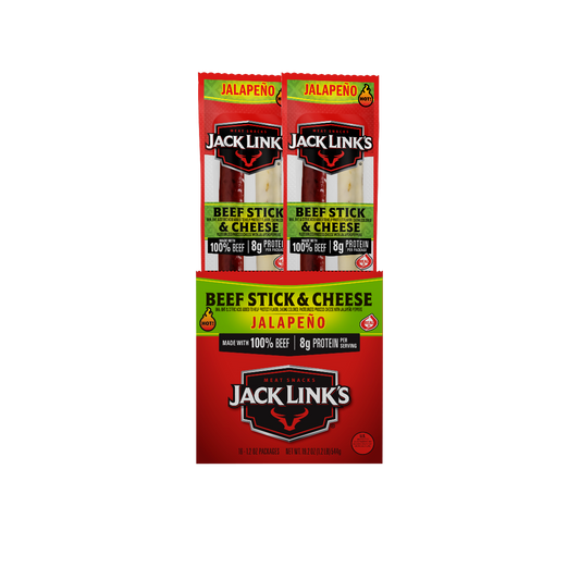 JACK LINK'S JALAPENO BEEF JERKY & CHEESE