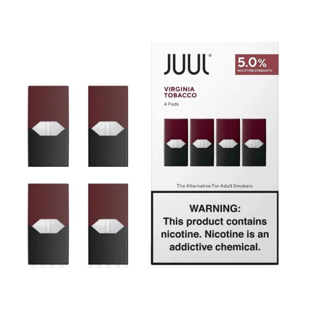JUUL TOBACCO 5% SALT NICOTINE PREFILLED PODS