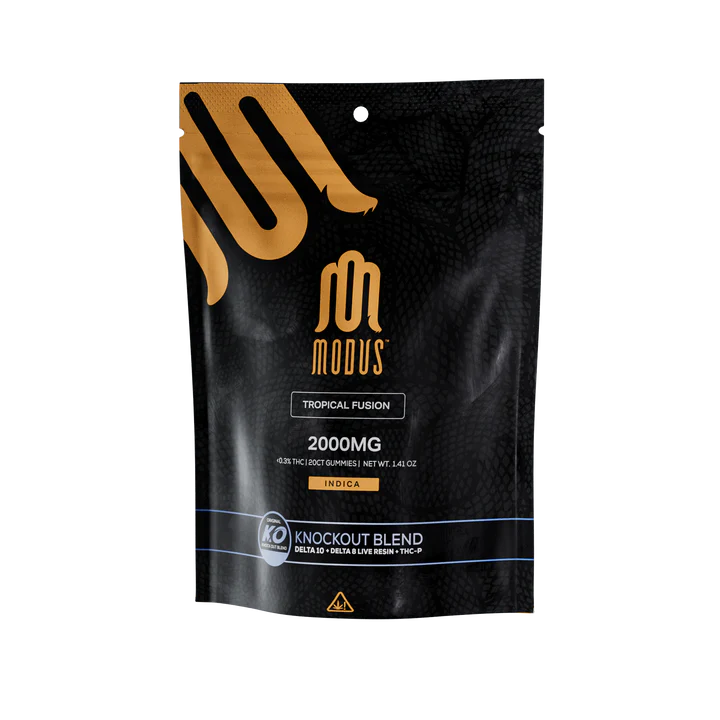 MODUS MEDUSA KNOCKOUT BLEND DELTA 8 LIVE RESIN + THC-O +THC-P GUMMIES 2000MG