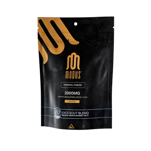 MODUS MEDUSA KNOCKOUT BLEND DELTA 8 LIVE RESIN + THC-O +THC-P GUMMIES 2000MG