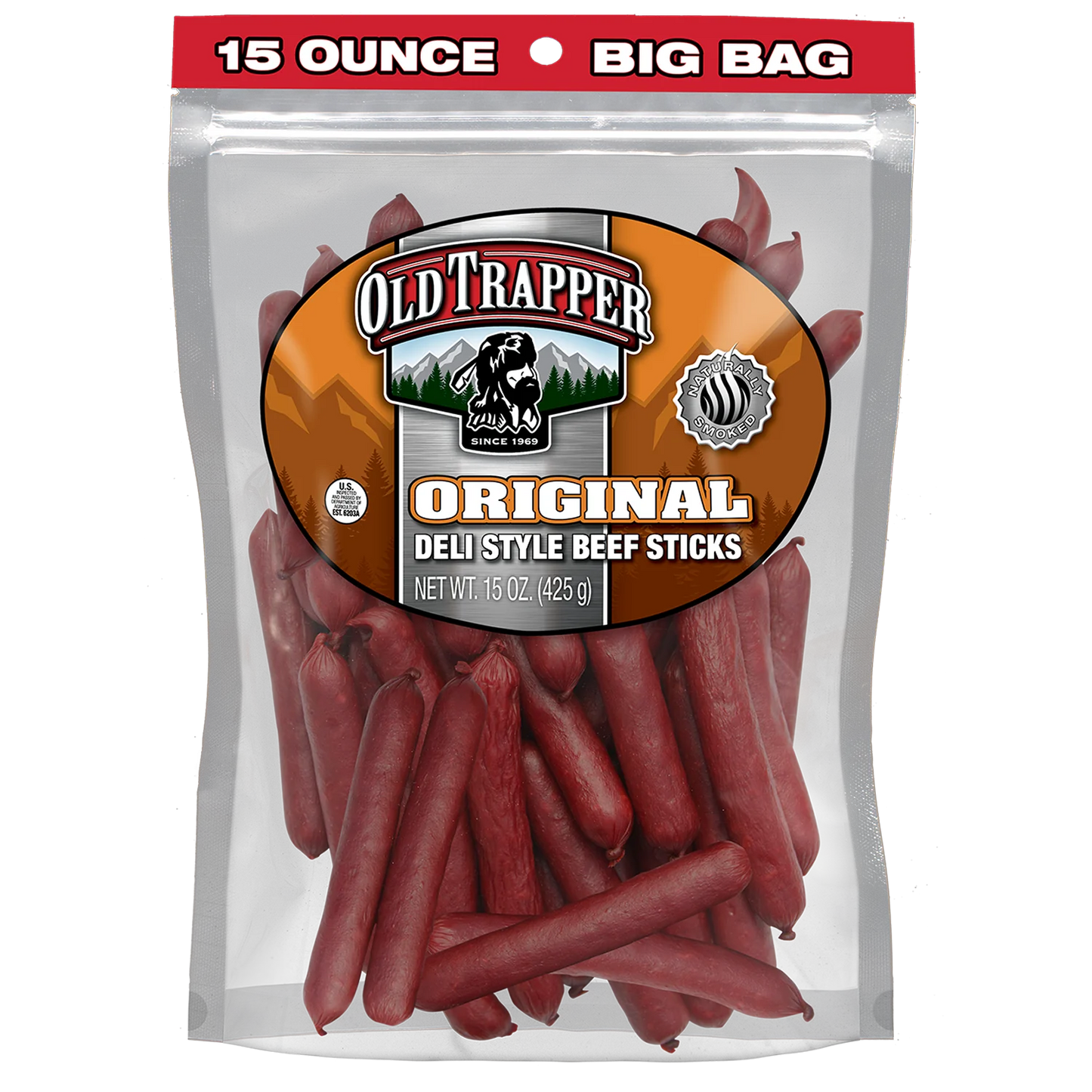 OLD TRAPPER ORIGINAL - STYLE BEEF JERKY STICKS
