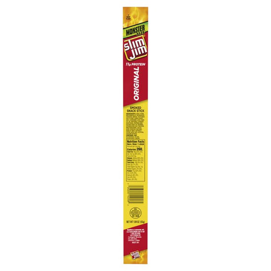 SLIM JIM ORIGINAL MONSTER MEAT STICK BEEF JERKY
