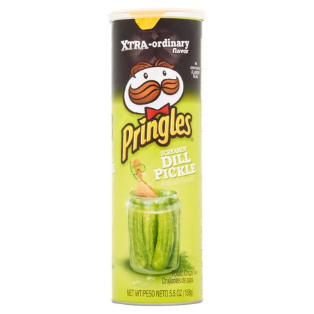 Pringles Screamin' Dill Pickle Potato Crisps, 5.5 oz