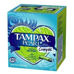 Tampax - Pearl Compak plastic Super Absorbency Tampons