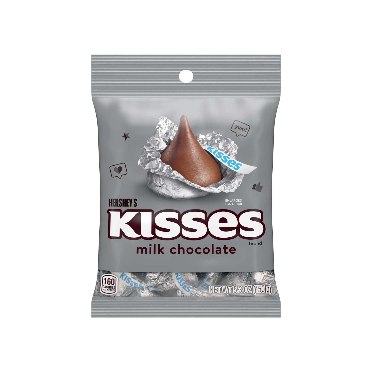 HERSHEY'S KISSES MILK CHOCOLATE