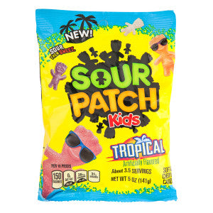 Sour Patch Kids Tropical - Sour Then Sweet Chewy Candy 5 OZ
