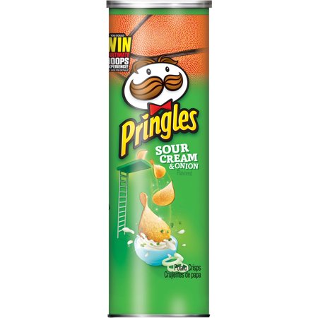 Pringles Super Stack Potato Crisps, Sour Cream & Onion - 5.50 oz can