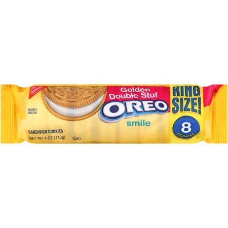 Nabisco Oreo Golden Double Stuff Sandwich Cookies, 8 count, 4 oz