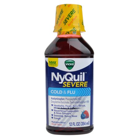 Vicks - NyQuil Severe Cold & Flu Nighttime Relief 12 fl oz