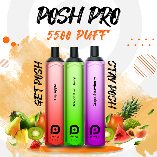 POSH PRO 5500 PUFFS DISPOSABLE VAPE PEN