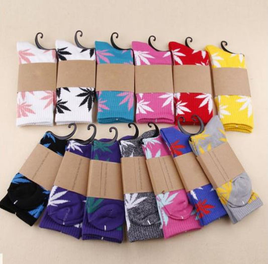 High Quality Weed Marijuana Life Socks For Women Men's Hip Hop Cotton Skateboard
