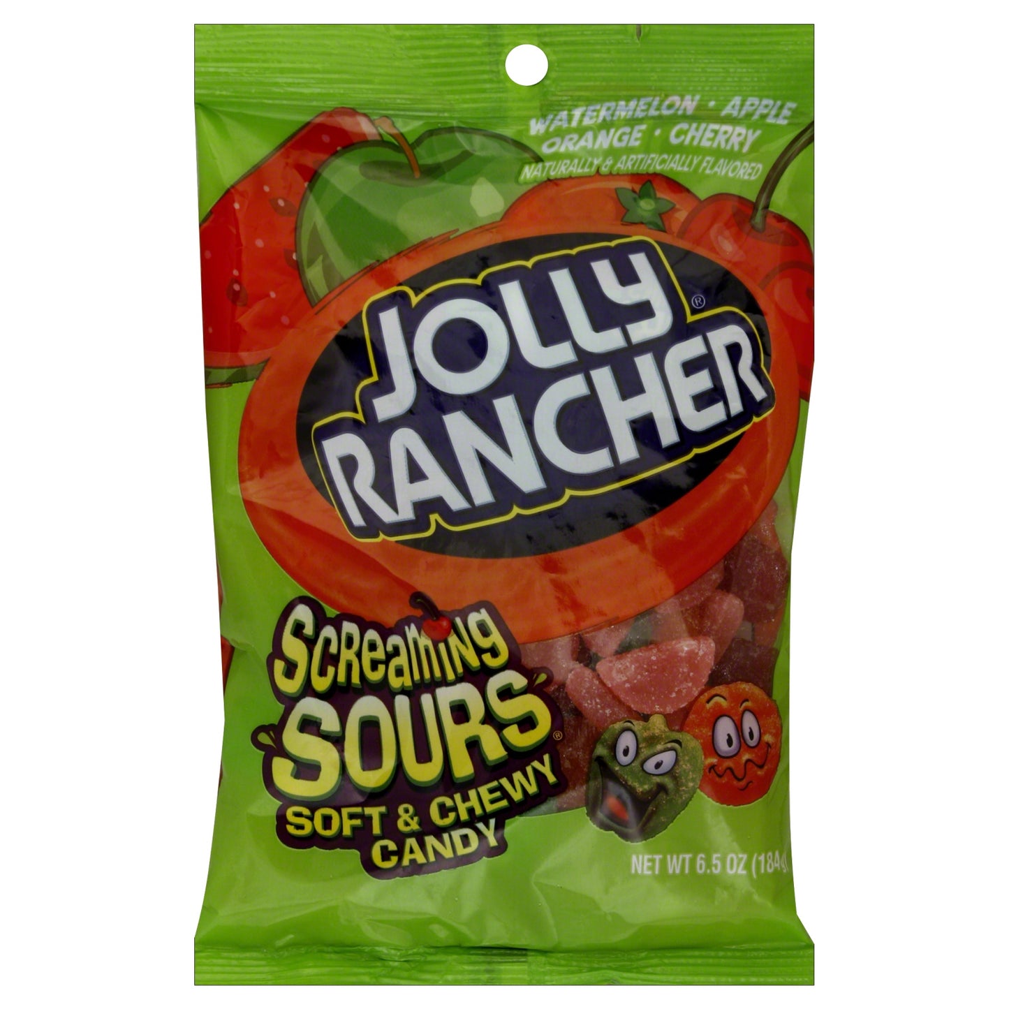 Jolly Rancher - Soft & Chewy Candy- Screaming Sours 6.50 oz